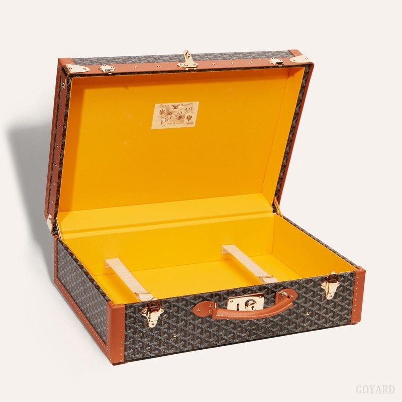 Goyard GRAND HÔTEL 55 CASE 黒 ブラウン | IGSX7168