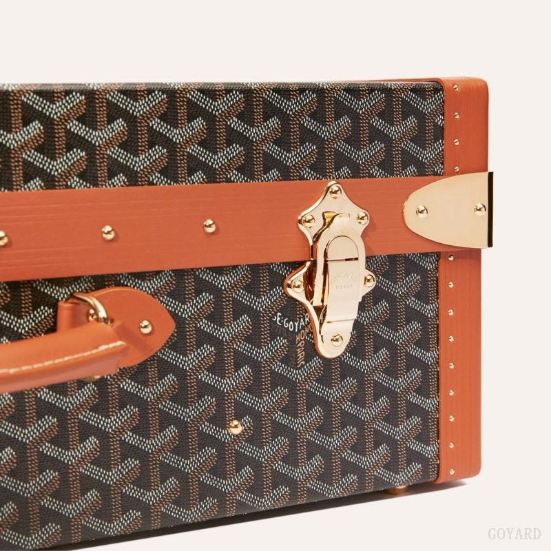 Goyard GRAND HÔTEL 55 CASE 黒 ブラウン | IGSX7168