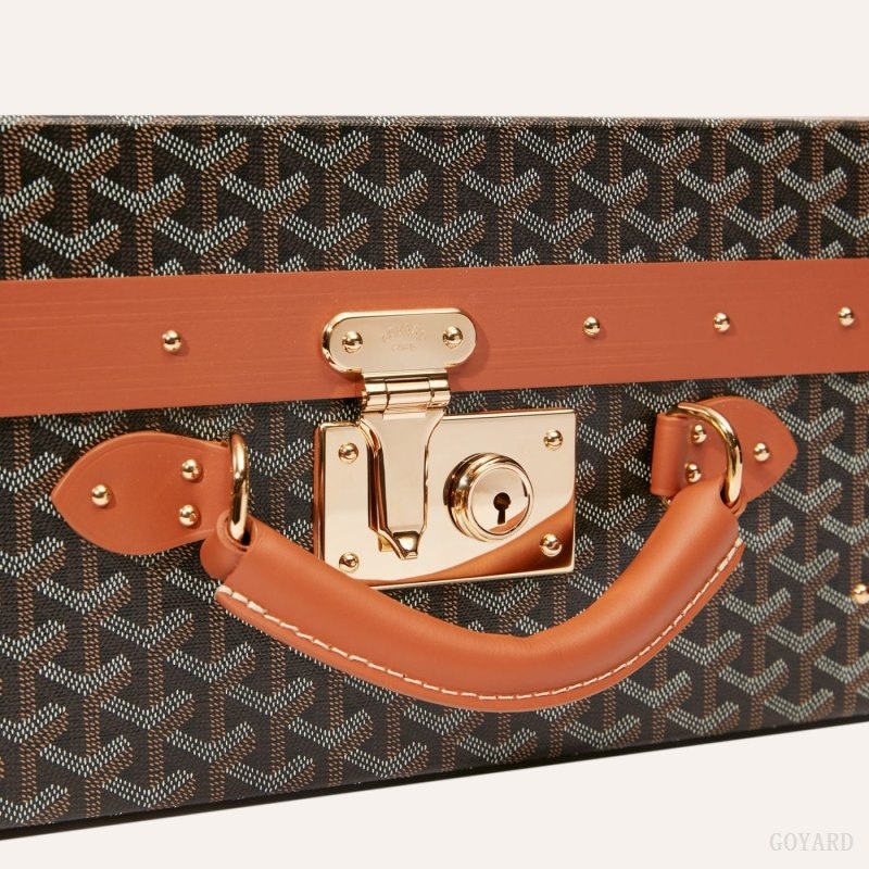 Goyard GRAND HÔTEL 55 CASE 黒 ブラウン | IGSX7168