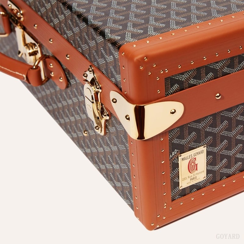 Goyard GRAND HÔTEL 55 CASE 黒 ブラウン | IGSX7168