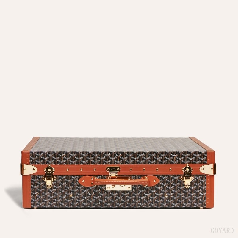 Goyard GRAND HÔTEL 60 CASE 黒 ブラウン | FTCV3441