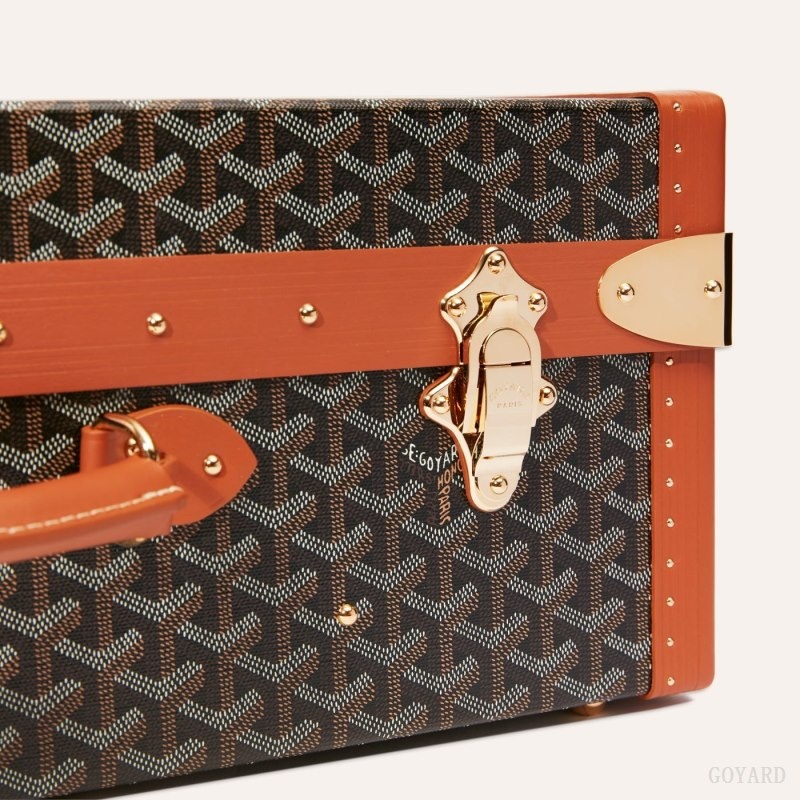 Goyard GRAND HÔTEL 60 CASE 黒 ブラウン | FTCV3441