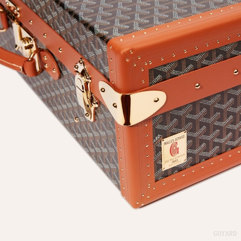 Goyard GRAND HÔTEL 60 CASE 黒 ブラウン | FTCV3441