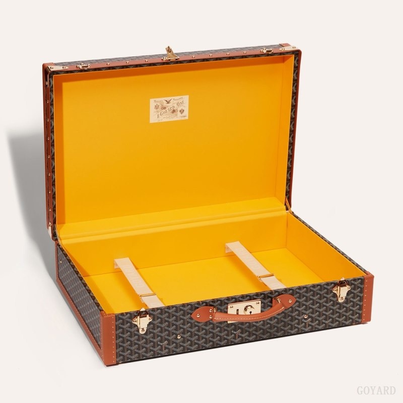 Goyard GRAND HÔTEL 65 CASE 黒 ブラウン | SBUH1415