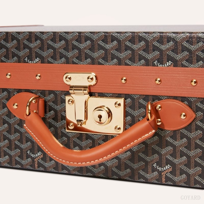 Goyard GRAND HÔTEL 65 CASE 黒 ブラウン | SBUH1415