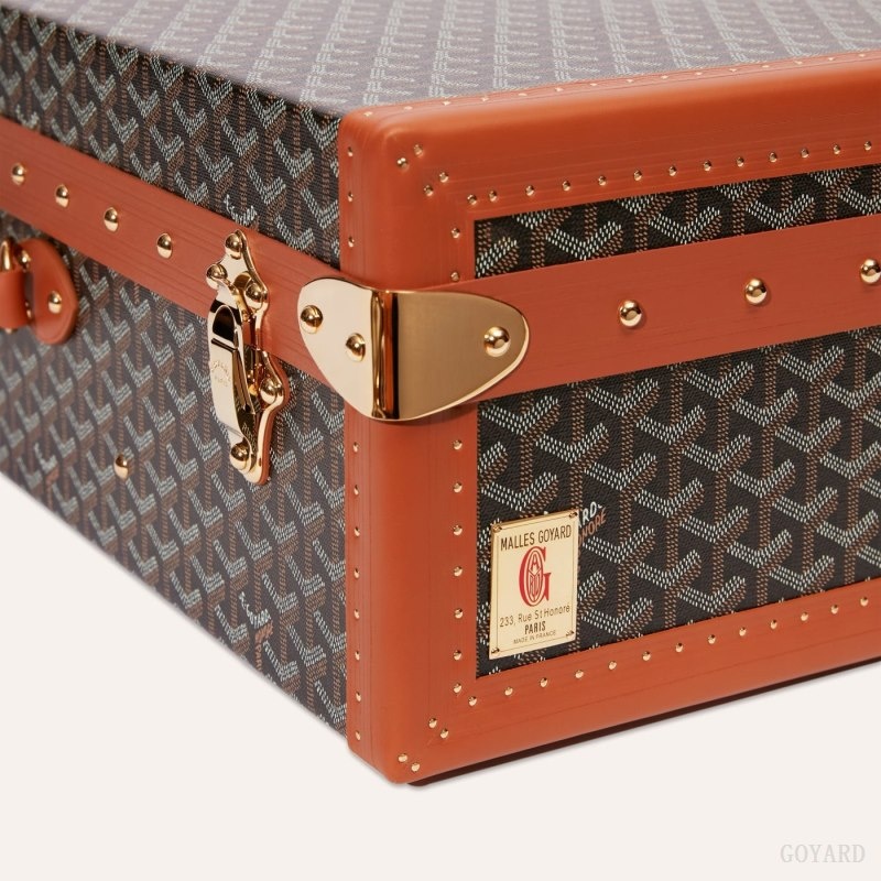 Goyard GRAND HÔTEL 65 CASE 黒 ブラウン | SBUH1415