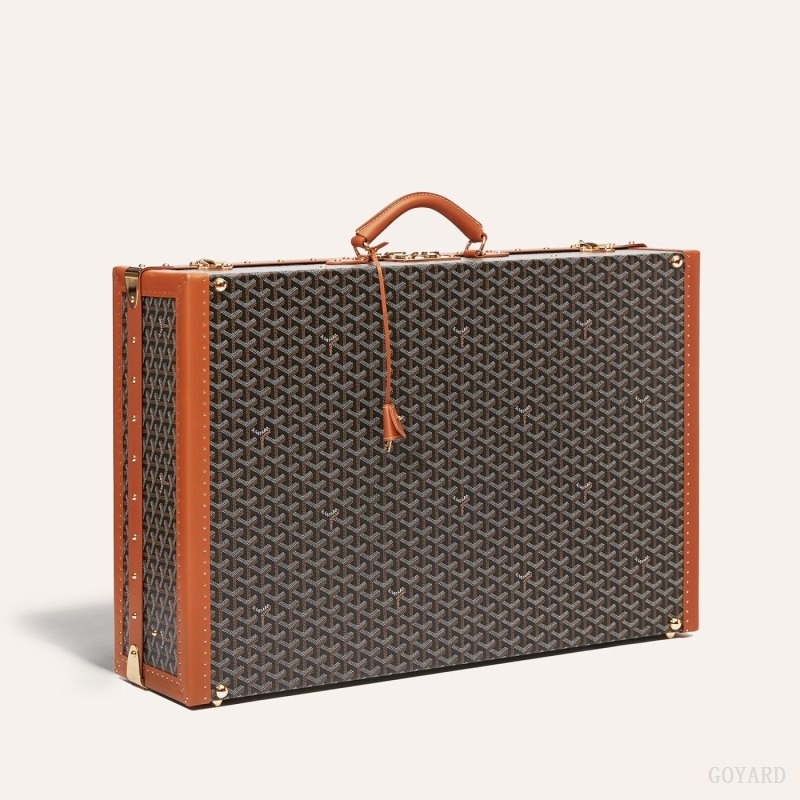 Goyard GRAND HÔTEL 70 CASE 黒 ブラウン | CCTV1389