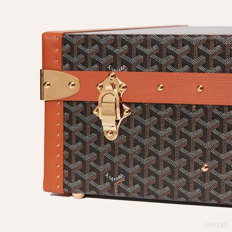 Goyard GRAND HÔTEL 75 CASE 黒 ブラウン | OIYC0778