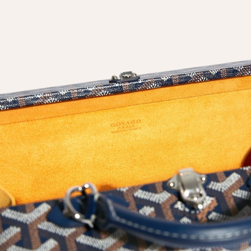 Goyard Grand Hôtel Trunk Bag ネイビー 青 | APOU8256