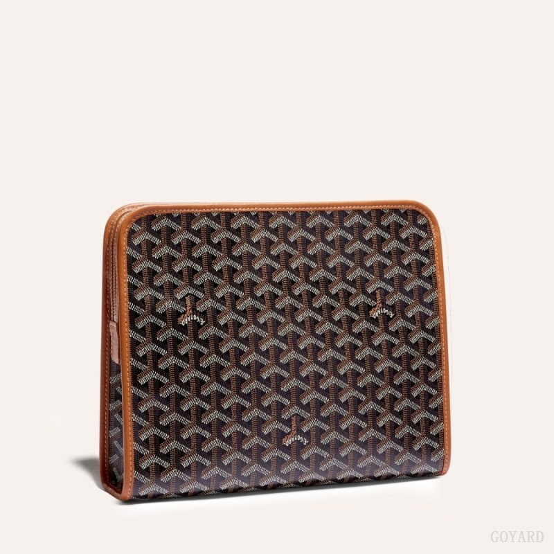 Goyard JOUVENCE GM TOILET BAG 黒 ブラウン | RNLV7904