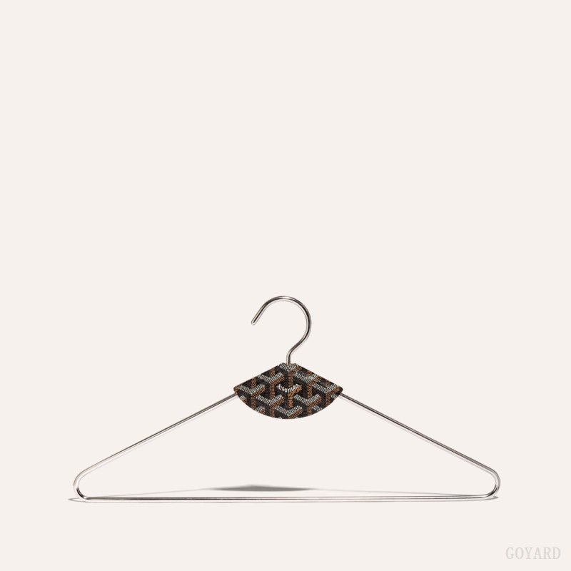 Goyard LIVRÉE PAIR OF HANGERS 黒 ブラウン | OZHV1774