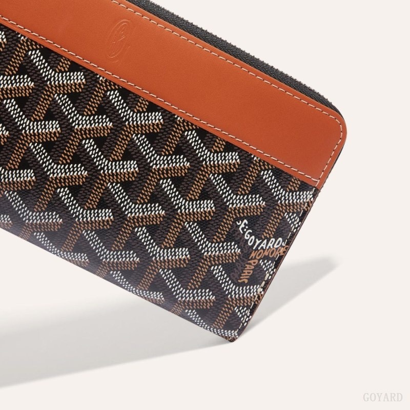 Goyard MATIGNON GM WALLET 黒 ブラウン | OPPP1325