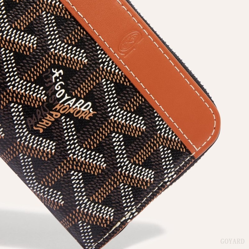 Goyard MATIGNON MINI WALLET 黒 ブラウン | OFQK7884