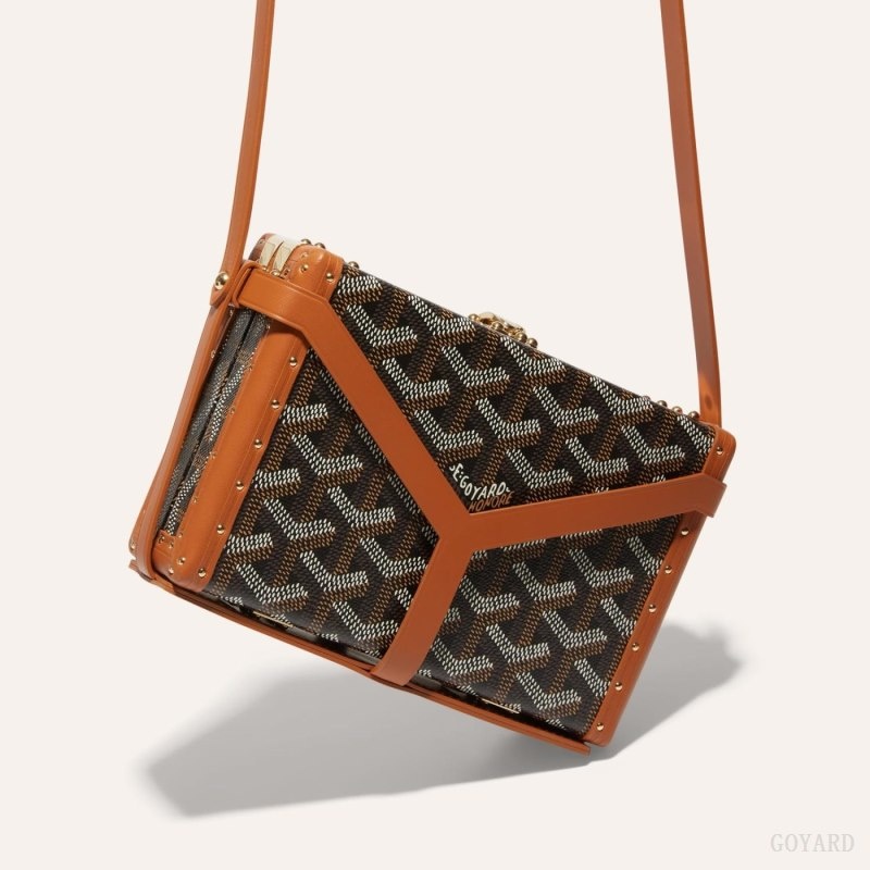 Goyard MINAUDIÈRE TRUNK BAG 黒 ブラウン | AABO3640