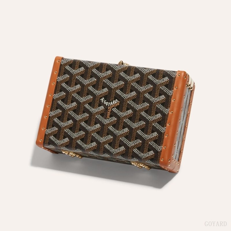 Goyard MINAUDIÈRE TRUNK BAG 黒 ブラウン | AABO3640