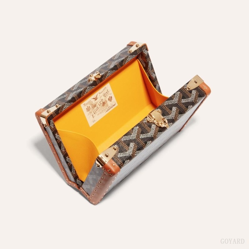 Goyard MINAUDIÈRE TRUNK BAG 黒 ブラウン | AABO3640