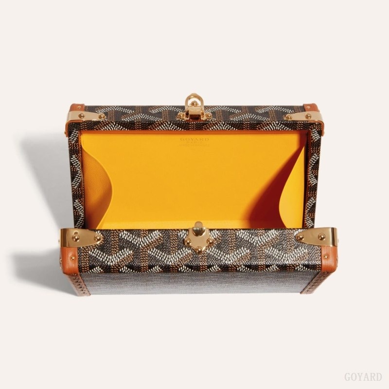 Goyard MINAUDIÈRE TRUNK BAG 黒 ブラウン | AABO3640