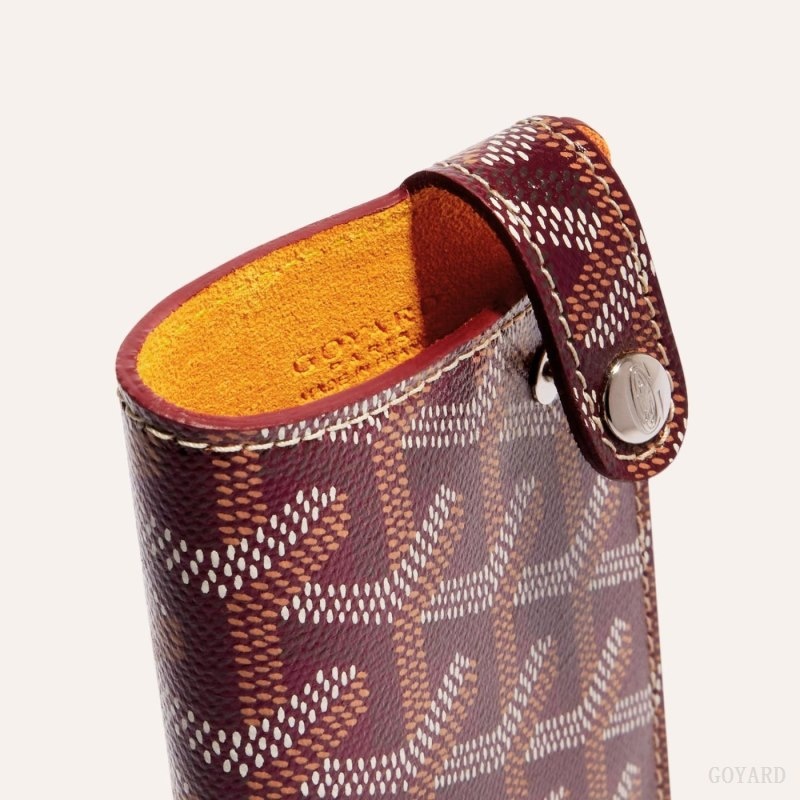 Goyard MONTMARTRE PM GLASSES CASE ボルドー | HYYO4478