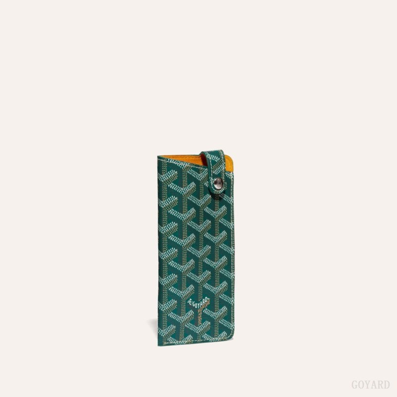 Goyard MONTMARTRE PM GLASSES CASE 緑 | UWOY7358