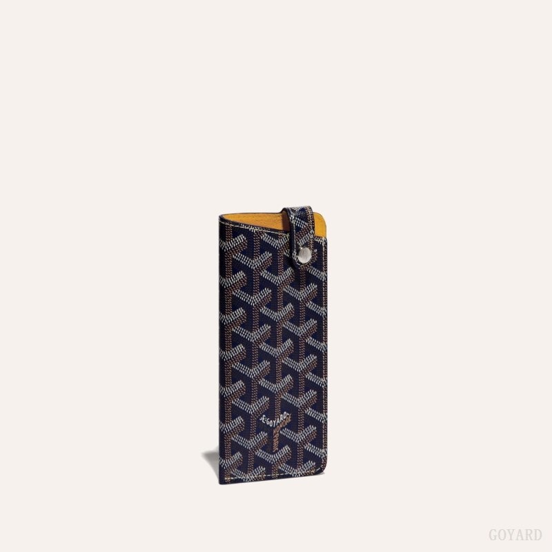 Goyard MONTMARTRE PM GLASSES CASE ネイビー 青 | LRWQ7159