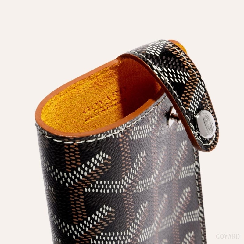 Goyard MONTMARTRE PM GLASSES CASE 黒 ブラウン | VOIL7415