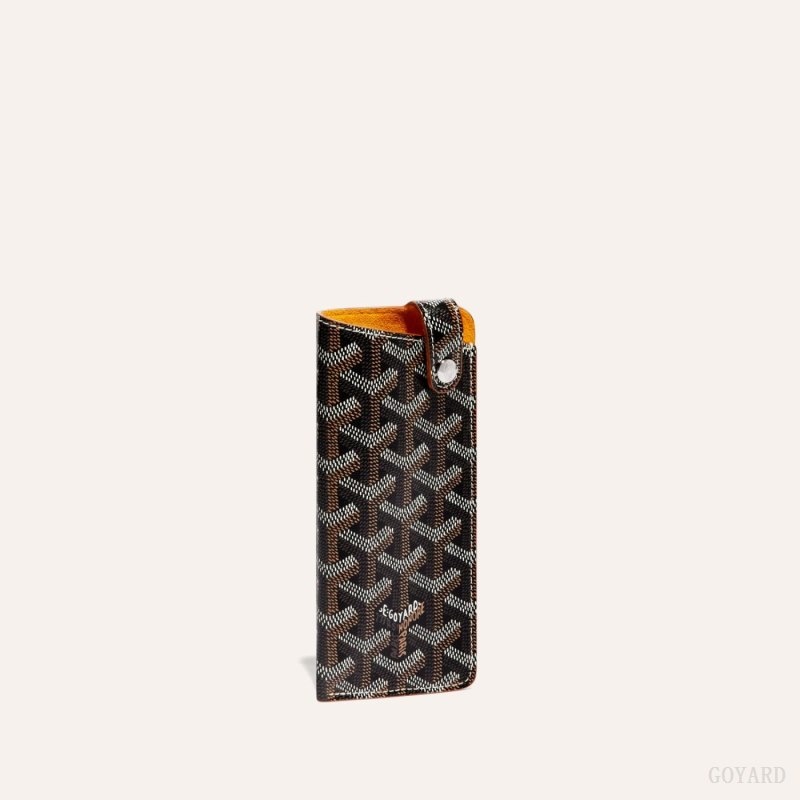 Goyard MONTMARTRE PM GLASSES CASE 黒 ブラウン | VOIL7415