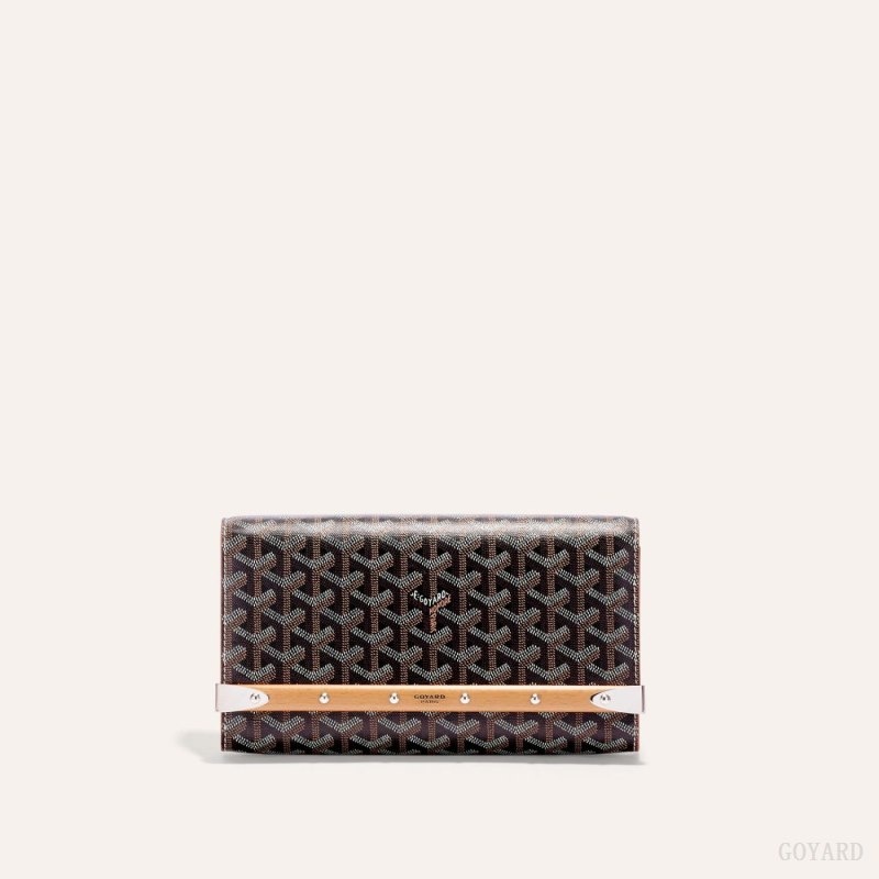 Goyard Monte-Carlo PM Clutch 黒 ブラウン | VVZJ6110