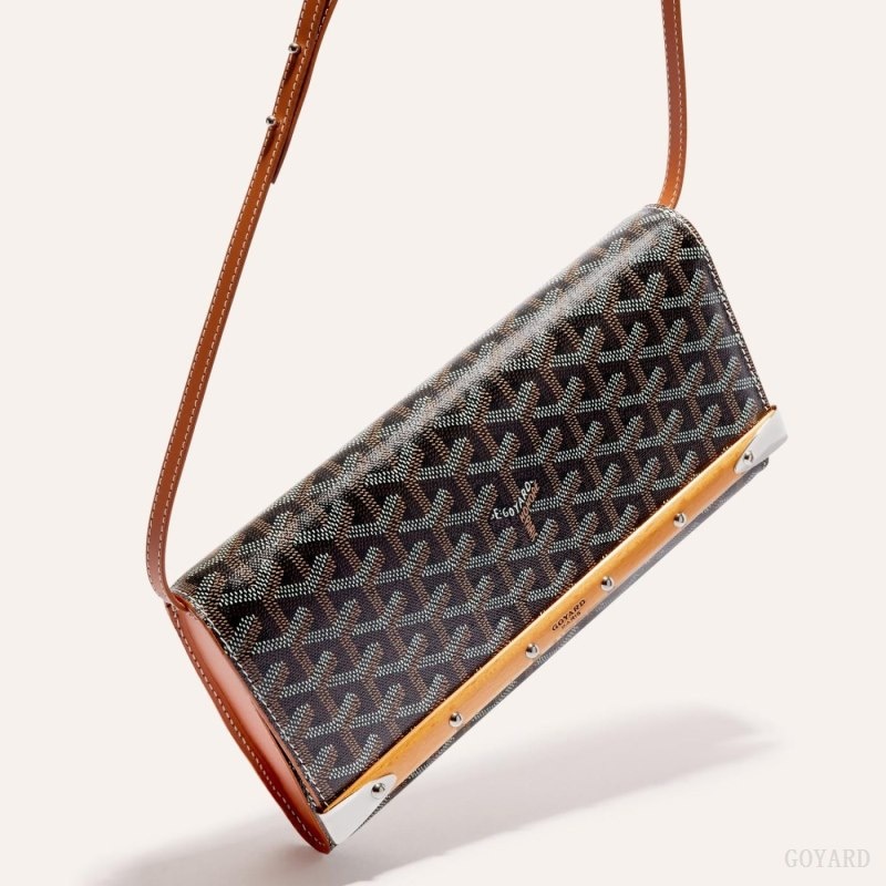 Goyard Monte-Carlo PM Clutch 黒 ブラウン | VVZJ6110