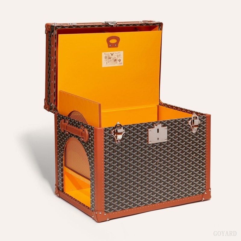 Goyard NICHE TRUNK 黒 ブラウン | UCLF0303