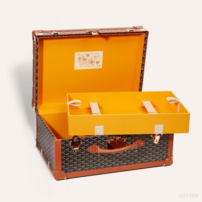 Goyard PALACE 55 SUITCASE 黒 ブラウン | DBBE4898