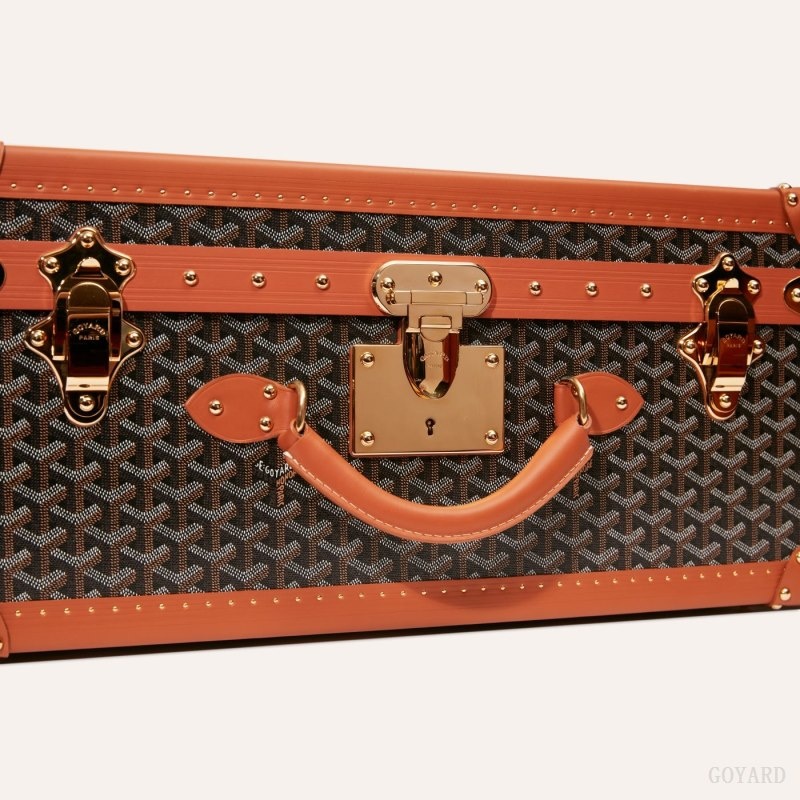 Goyard PALACE 55 SUITCASE 黒 ブラウン | DBBE4898