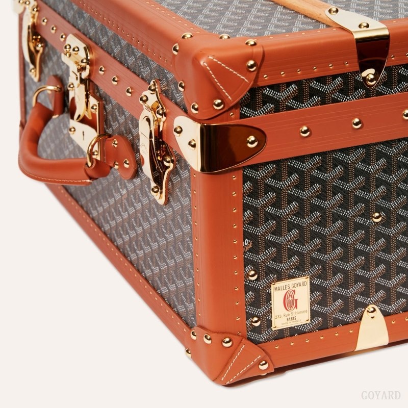 Goyard PALACE 55 SUITCASE 黒 ブラウン | DBBE4898