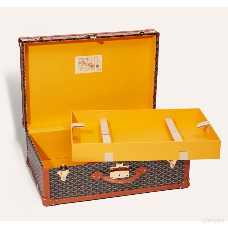 Goyard PALACE 70 SUITCASE 黒 ブラウン | QGVI3167