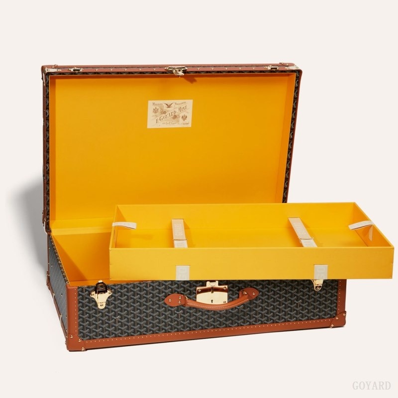 Goyard PALACE 80 SUITCASE 黒 ブラウン | YVGL9670