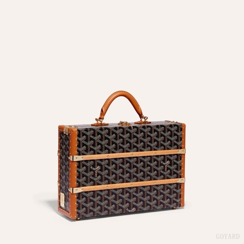 Goyard PALACE MM TRUNK BAG 黒 ブラウン | TWIF3936