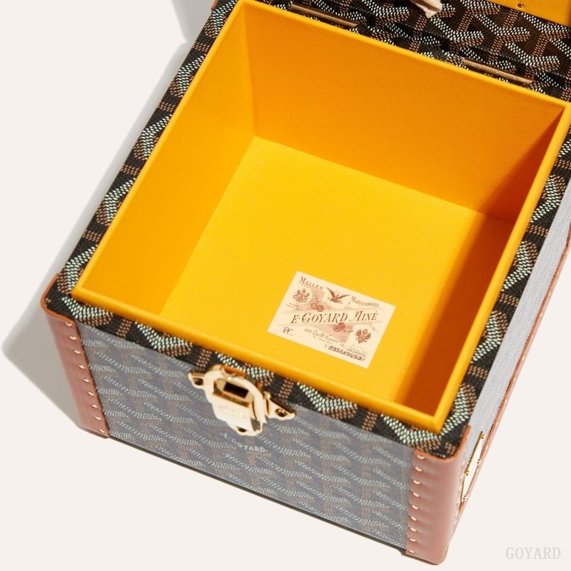 Goyard PARIS CASE 黒 ブラウン | HDJD5495