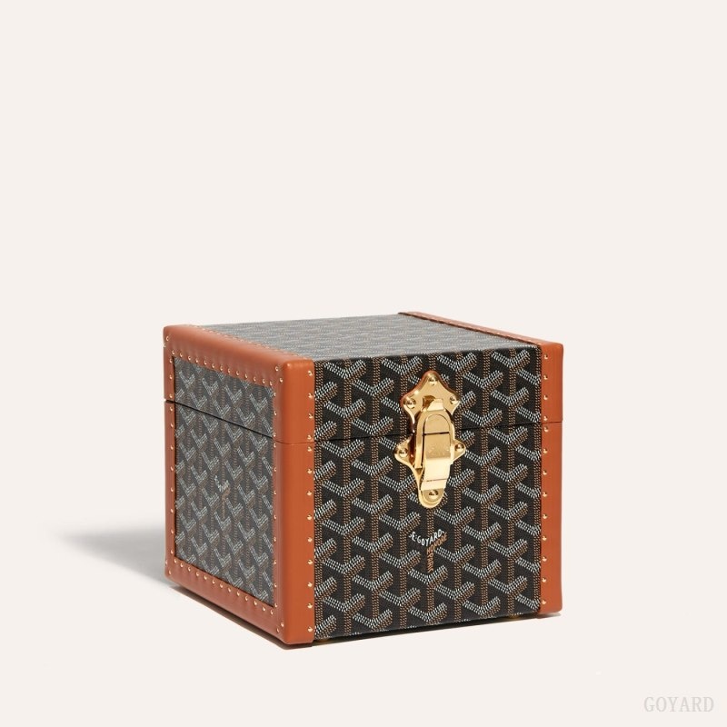 Goyard PARIS CASE 黒 ブラウン | HDJD5495