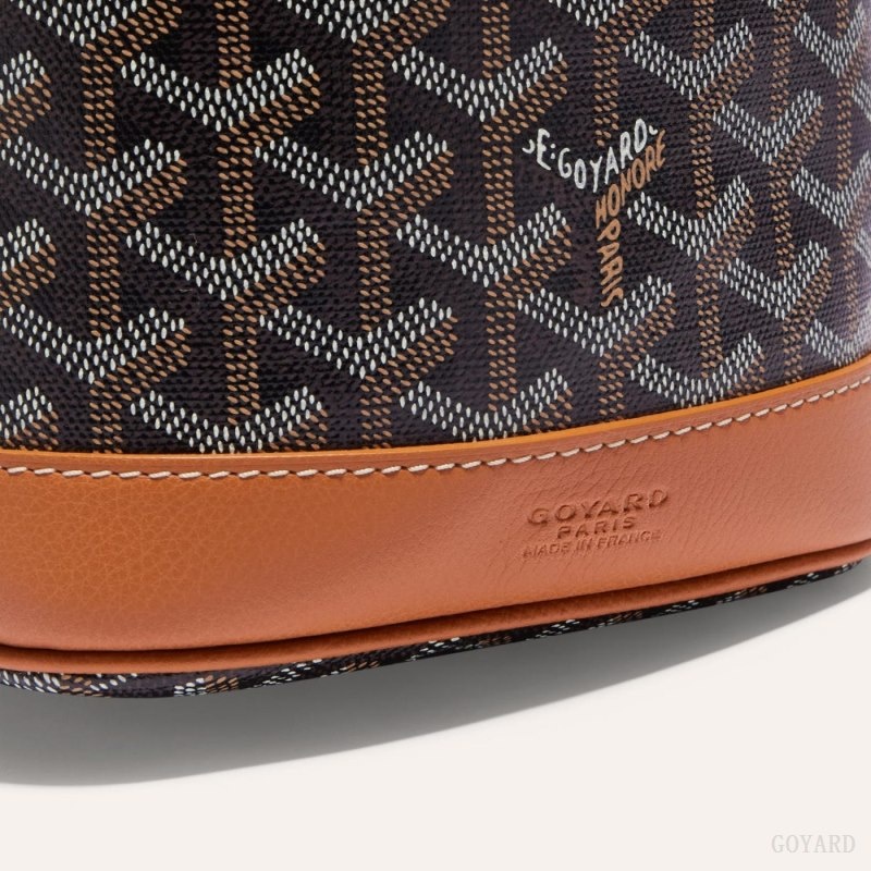 Goyard PETIT FLOT BUCKET BAG 黒 ブラウン | XABJ9561