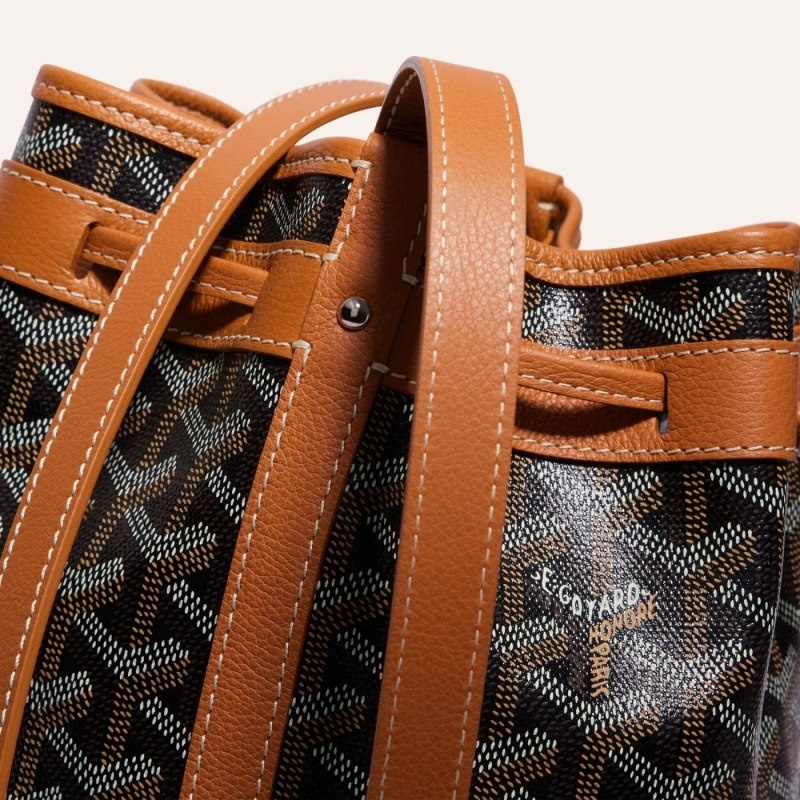 Goyard PETIT FLOT BUCKET BAG 黒 ブラウン | XABJ9561