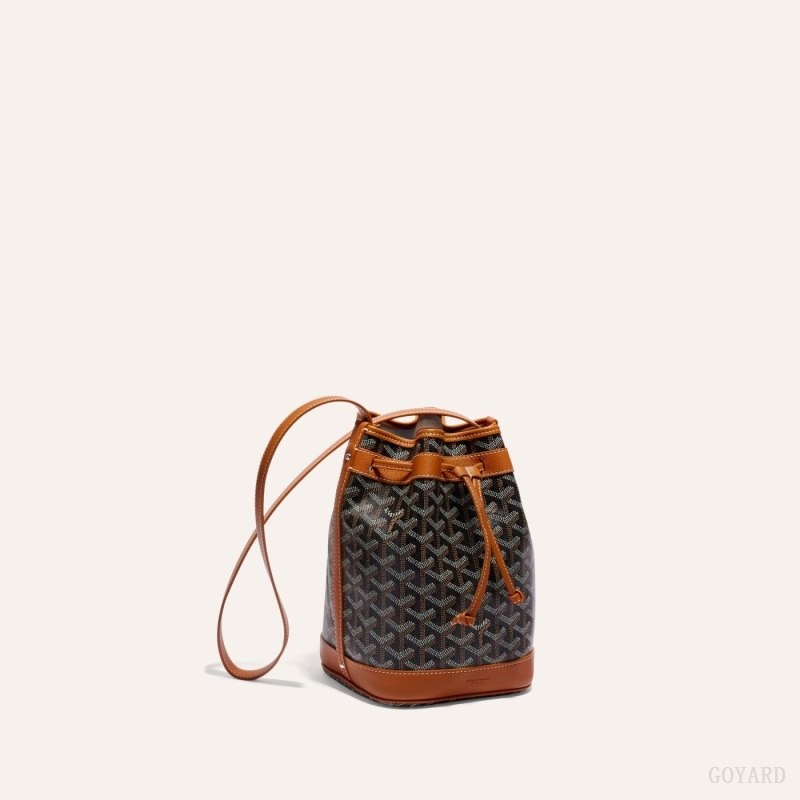 Goyard PETIT FLOT BUCKET BAG 黒 ブラウン | XABJ9561