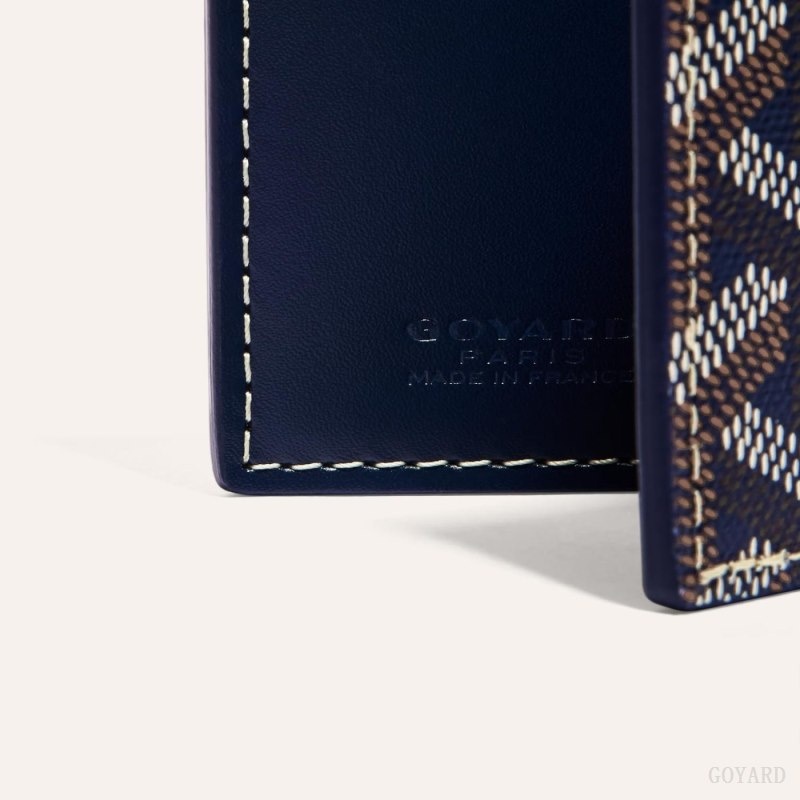 Goyard SAINT-MARC CARD WALLET ネイビー 青 | EGRV3076