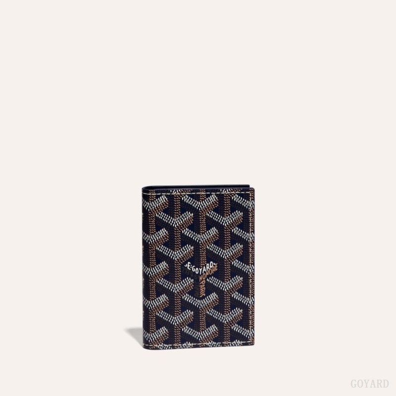 Goyard SAINT-MARC CARD WALLET ネイビー 青 | EGRV3076