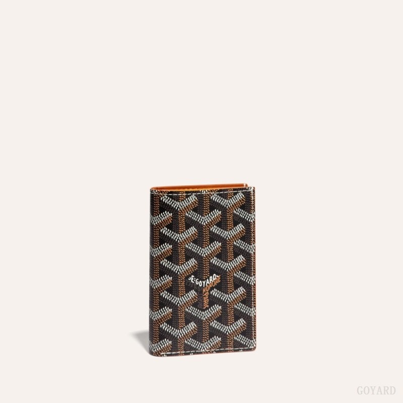 Goyard SAINT-PIERRE CARD WALLET 黒 ブラウン | EDRW8407