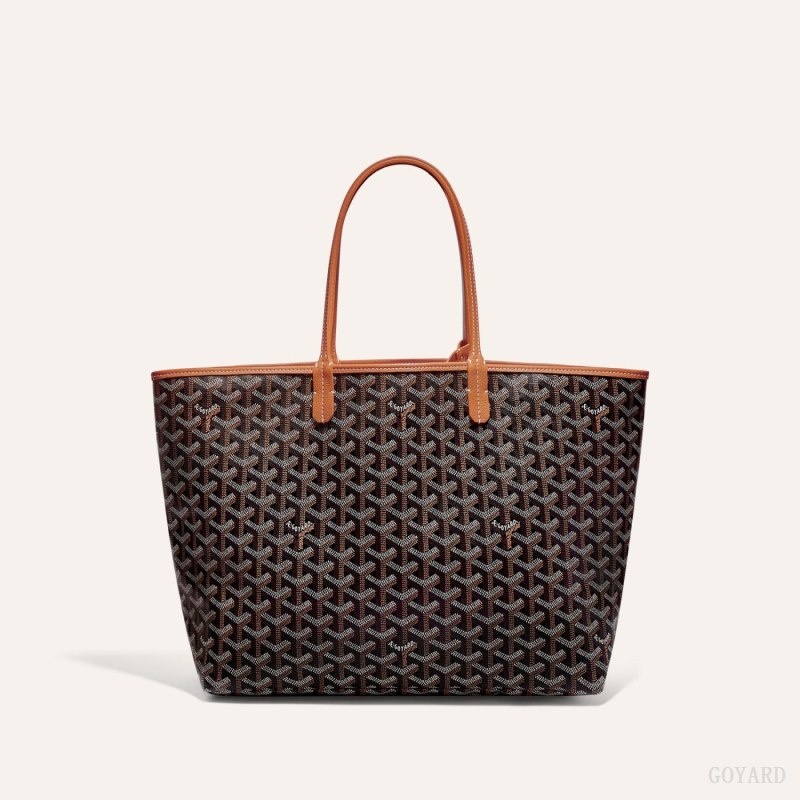 Goyard SAINT LOUIS PM BAG 黒 ブラウン | VGIR3491