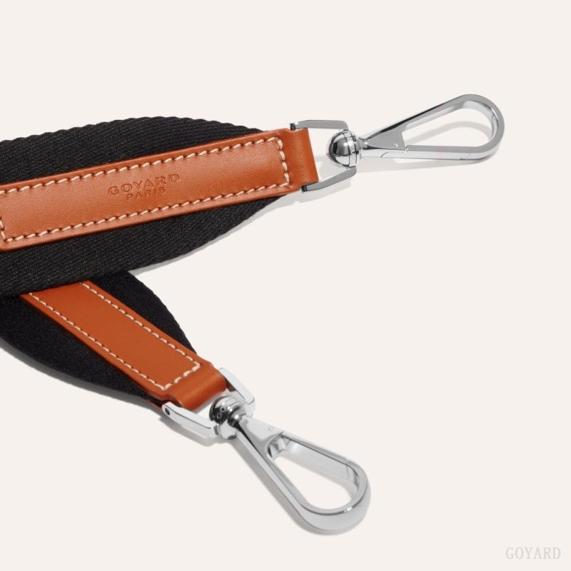 Goyard SANGLE MM STRAP 黒 ブラウン | ASYM2997