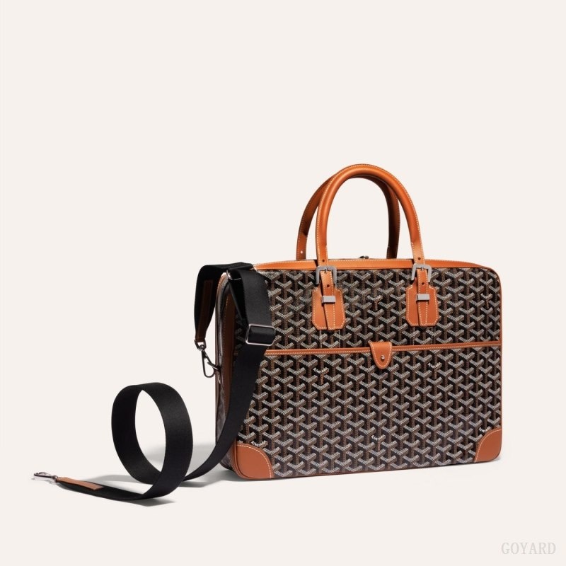 Goyard SANGLE MM STRAP 黒 ブラウン | ASYM2997