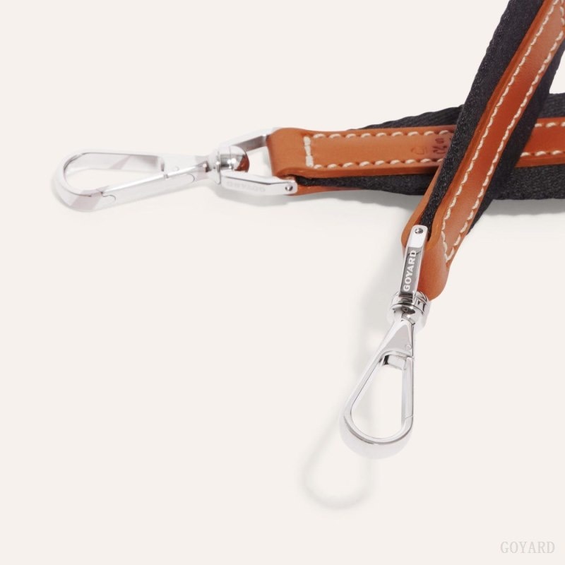 Goyard SANGLE PM STRAP 黒 ブラウン | WNDA4823