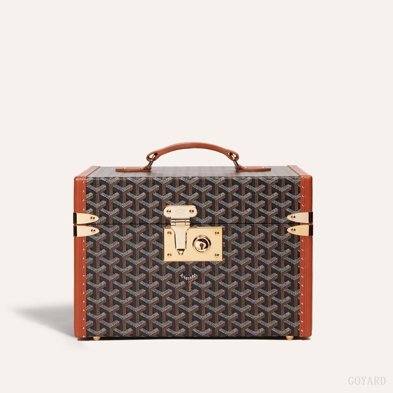 Goyard SARDAIGNE VANITY CASE 黒 ブラウン | IQLW5732