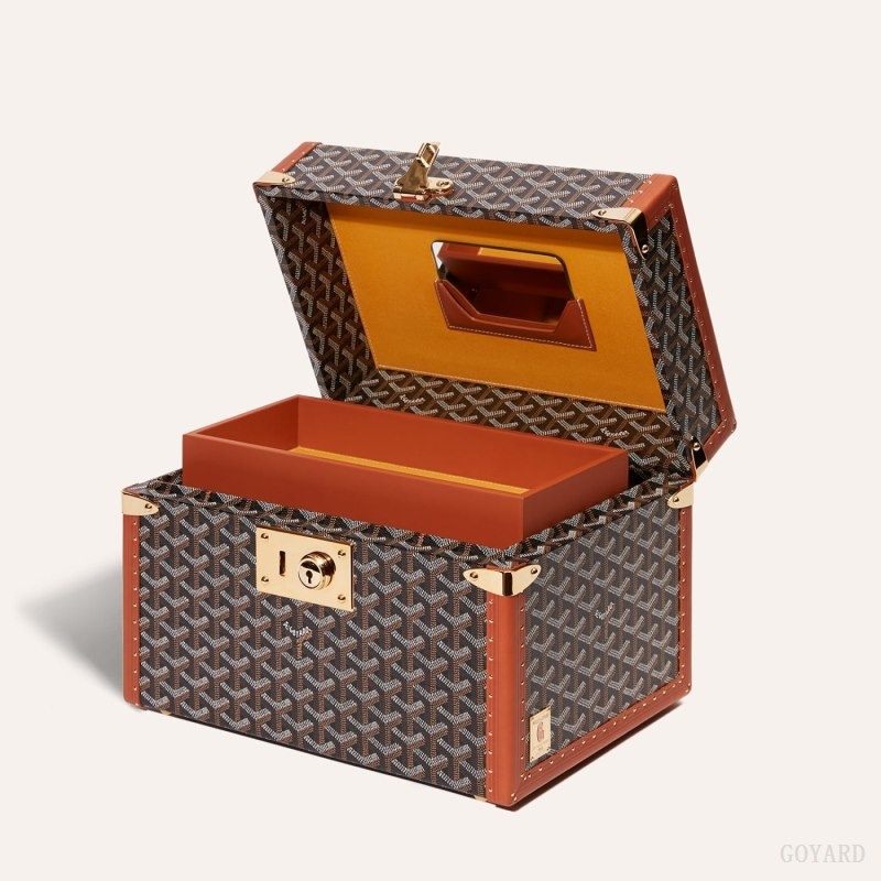 Goyard SARDAIGNE VANITY CASE 黒 ブラウン | IQLW5732