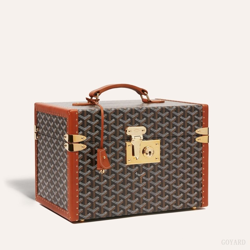 Goyard SARDAIGNE VANITY CASE 黒 ブラウン | IQLW5732